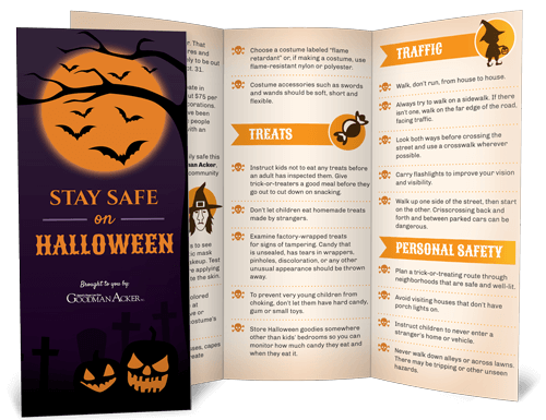 Community Resource: Goodman Acker Halloween Safety Guide